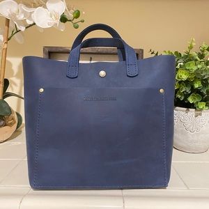 EUC Portland Leather Goods Classic Mini Crossbody in Deep Water 🌊